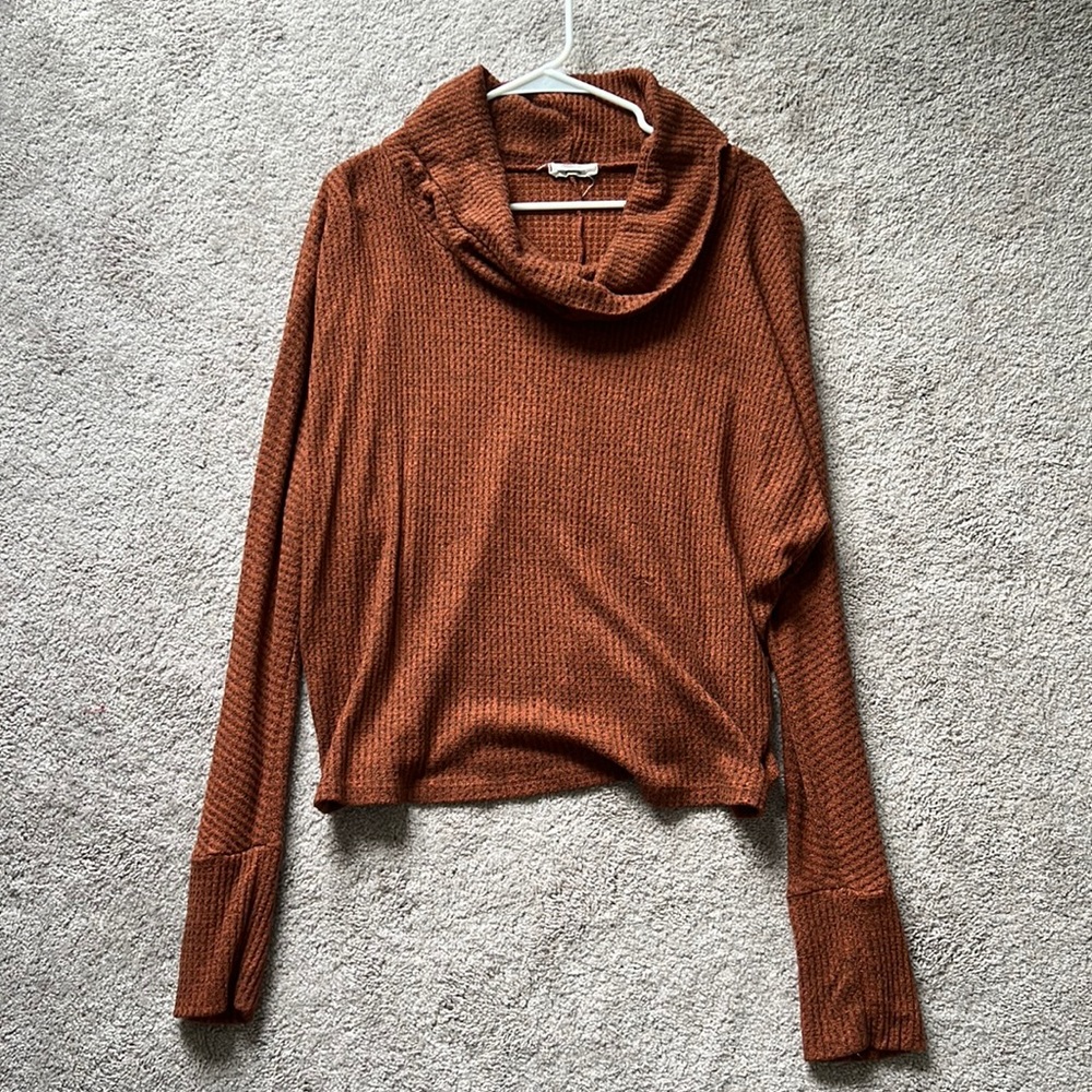 Burnt orange sweater